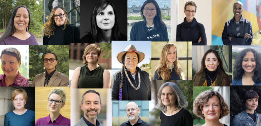 A collage of 20 headshots of LCFL participants