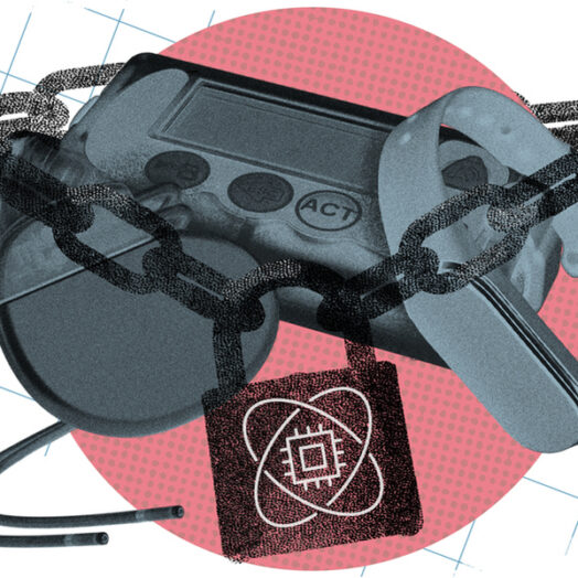 Personal medical devices securely wrapped in a chain